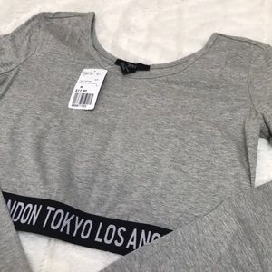 Long sleeve crop top by Forever21!
